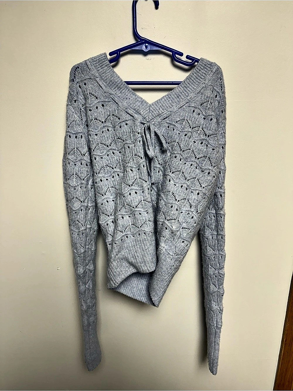 Blue V-Neck Sweater